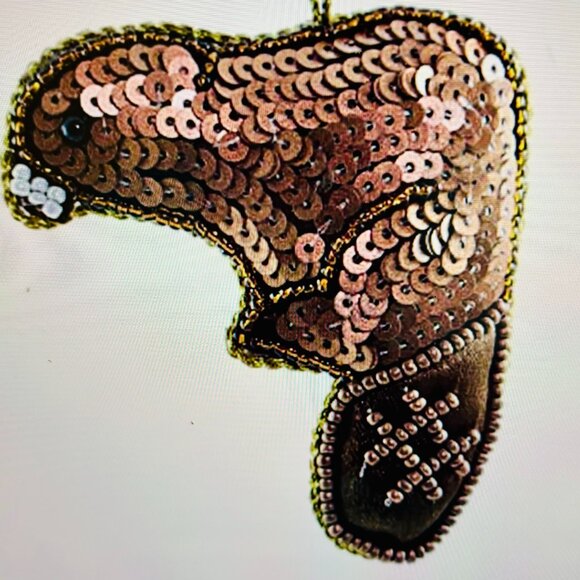 Drake General Store Embroidered & Beaded Ornaments. With tags. Each $12. - Picture 3 of 7